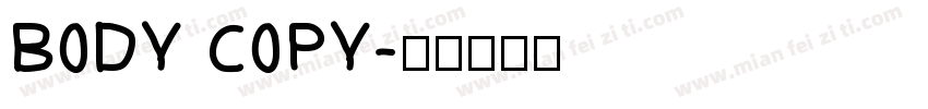 BODY COPY字体转换